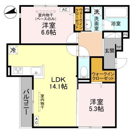 D-Grande新根塚町Wの間取り