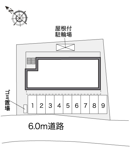 廿日市市宮内のアパートの区画図|画像4
