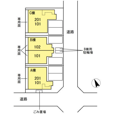 ブリランテ Cの区画図