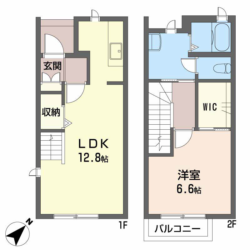 センテック新井口 B棟の間取り