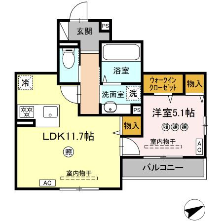 リベルタ三篠の間取り