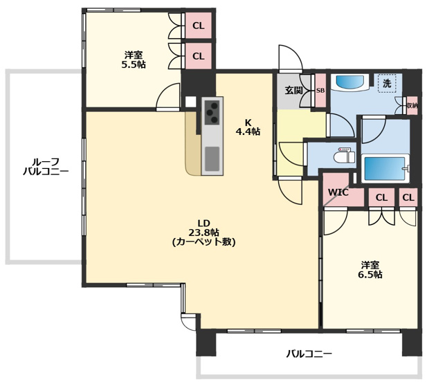 【間取り】 | エリューディ船橋本町 | 間取り