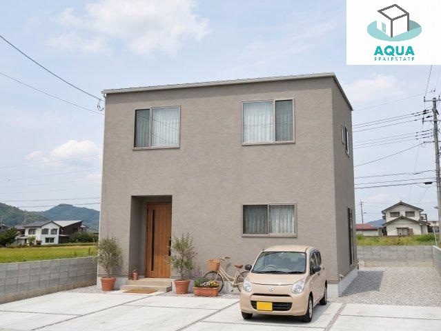 オール電化デザイナーズハウス徳島市丈六町建売③の外観パース|現在建築中　2027年1月完成予定☆