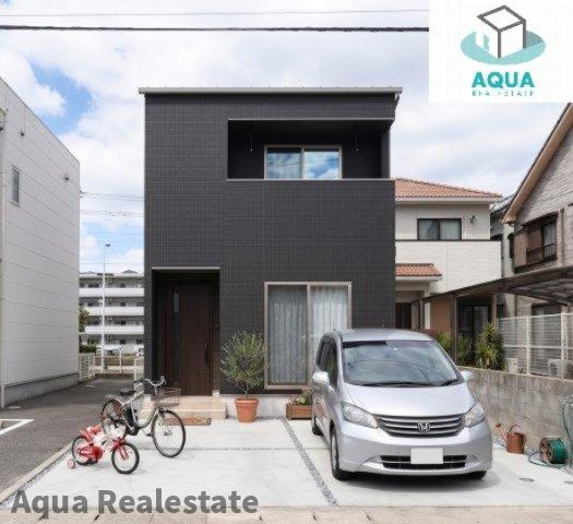 オール電化デザイナーズハウス徳島市安宅建売⑩の外観パース|【現在建築中…】2027年1月完成予定
