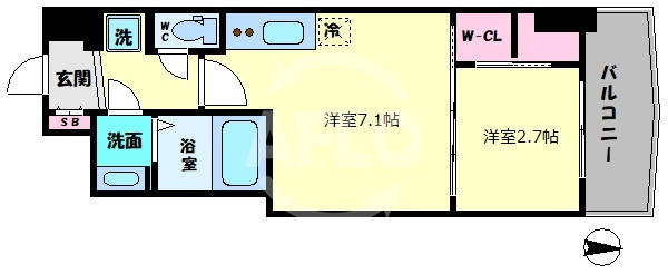 セレニテ桜川駅前プリエの間取り|セレニテ桜川駅前プリエ　　間取り
