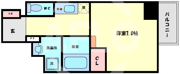 セオリー難波パレの間取り|セオリー難波パレ　間取り