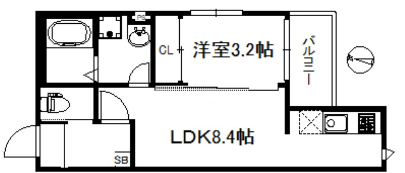 Ciel鳥飼の間取り|使いやすい間取りです。