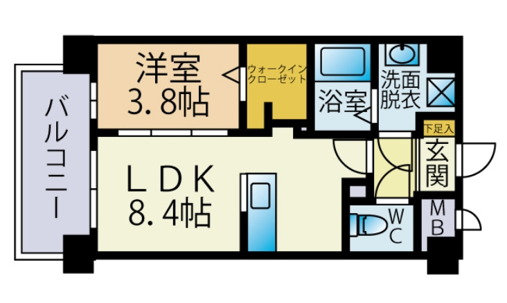 delta brick(デルタブリック)の間取り|使いやすい間取りです。