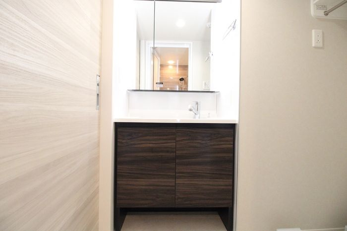 D-ROOM板付の洗面所