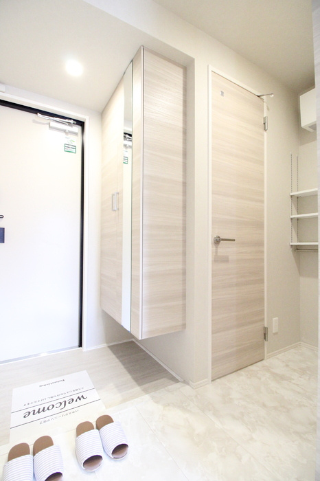 D-ROOM板付の玄関