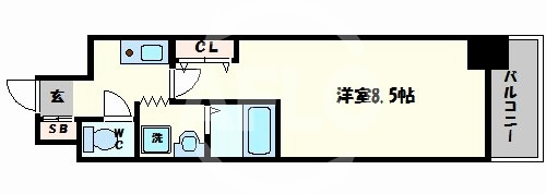 SWISS難波西の間取り|SWISS難波西　間取り
