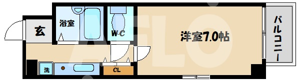 U-ro難波南の間取り|U-ro大国町　間取り