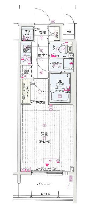 S-RESIDENCE難波EASTの間取り|S-RESIDENCE難波ＥＡＳＴ　間取り