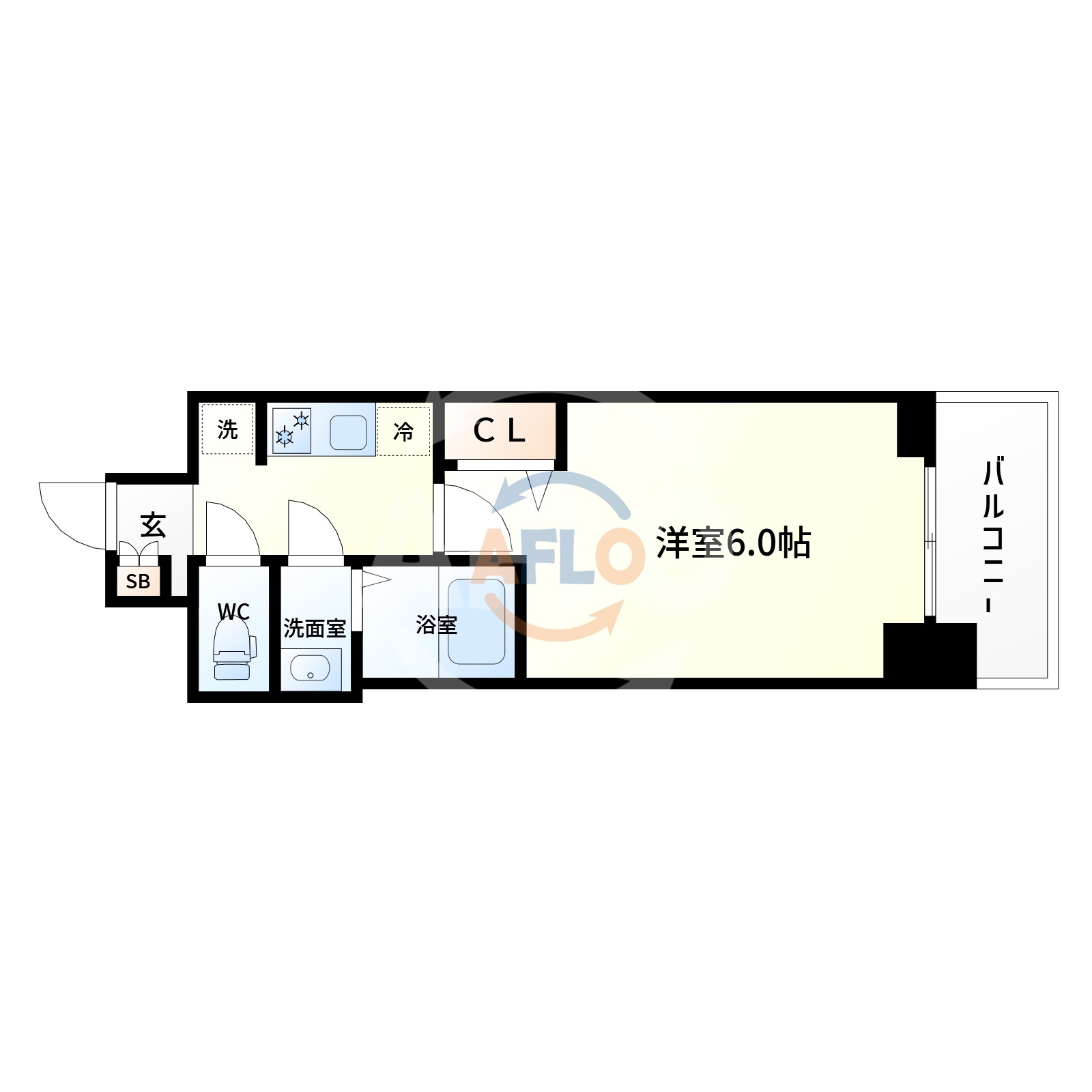 ファステート難波ラグジュの間取り