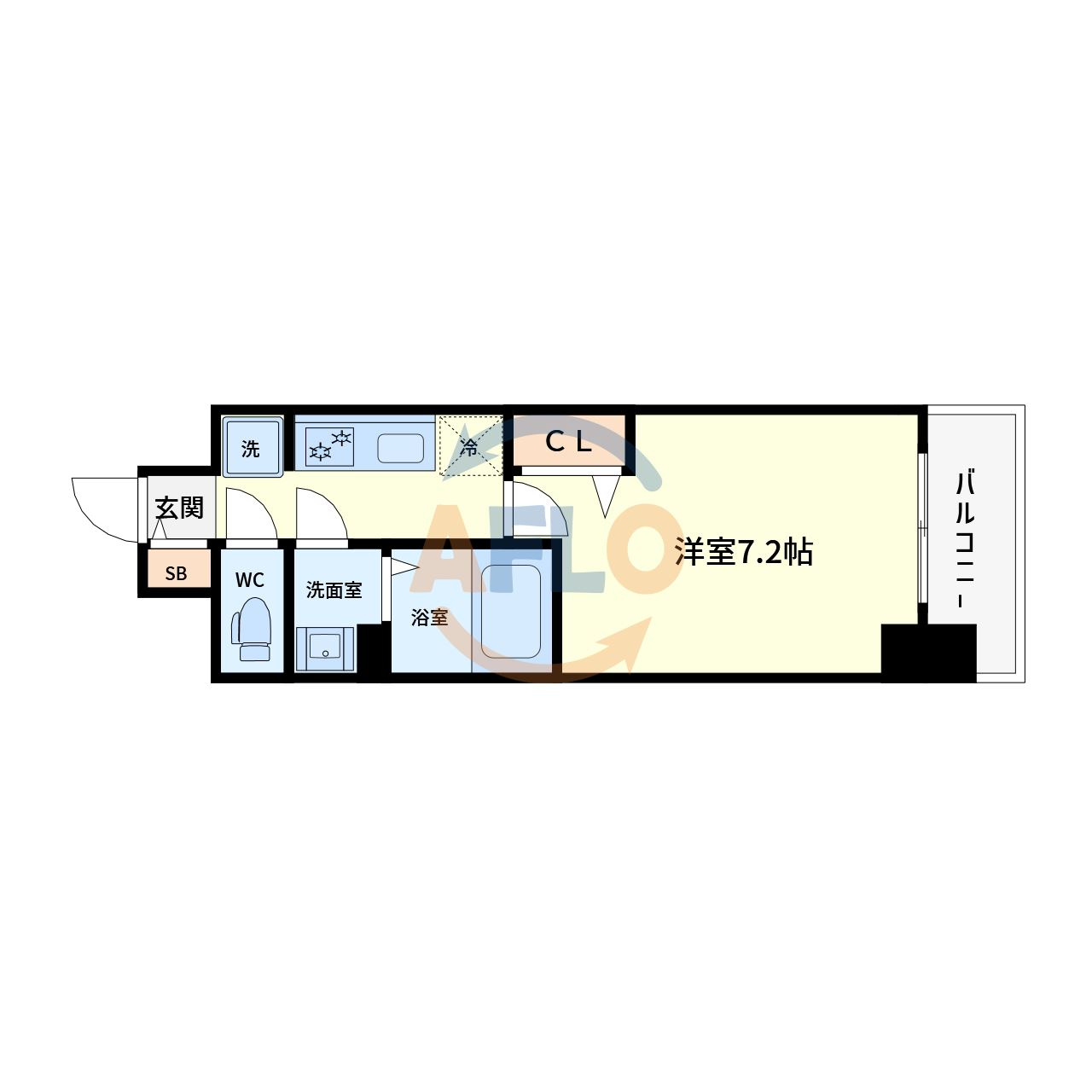 プレサンス大国町ラヴェニールの間取り|プレサンス大国町ラヴェニール　間取り