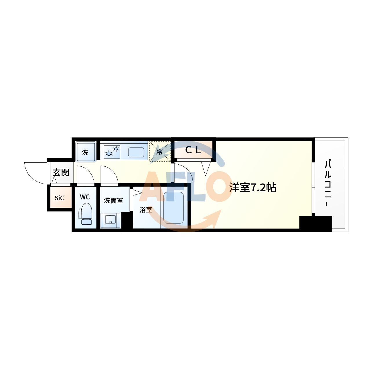 プレサンス大国町ラヴェニールの間取り|プレサンス大国町ラヴェニール　間取り