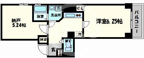 GARE NAMBAの間取り|GARE NAMBA　間取り