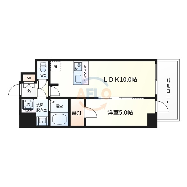 プレサンス大国町ラヴェニールの間取り|プレサンス大国町ラヴェニール　間取り