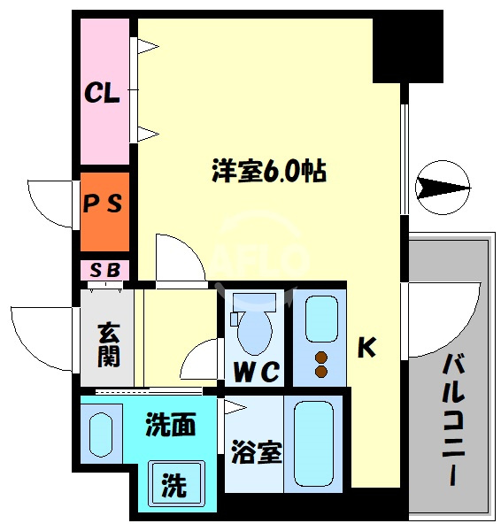 スプランディッド難波元町DUEの間取り|スプランディッド難波元町DUE　間取り