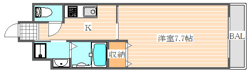 グランヴィラージュの間取り|使いやすい間取りです。