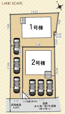 【区画図】 | 富士宮市城北町 2期 新築一戸建て 1号棟 | 1号棟の区画図です