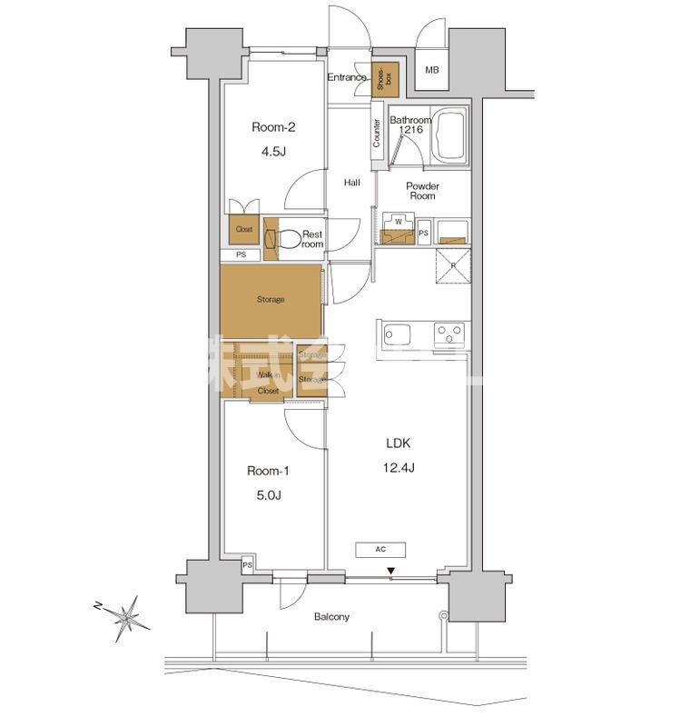 北区東十条３丁目の賃貸マンションの間取り