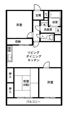 【間取り】 | b’CASA東松山Ⅱre-born | 「b’CASA東松山Ⅱre-born」