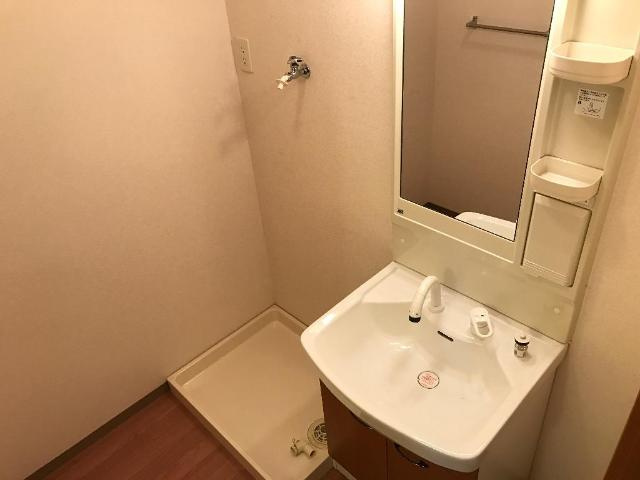 サモードパレスＡの洗面所|洗髪洗面化粧台