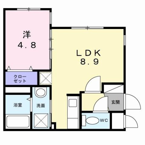 ＬＵＮＡ　ＣＬＡＲＩＳ　菊水の間取り