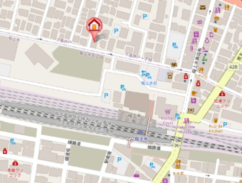 クレスト桜上水の地図