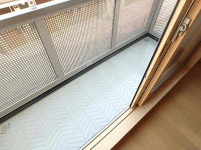 2階のバルコニー