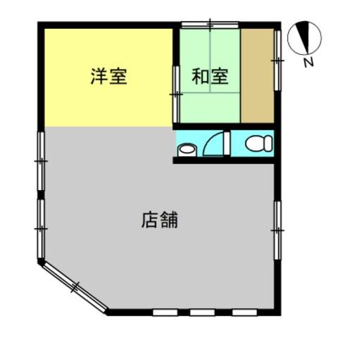 和歌山市杭ノ瀬　店舗の間取り