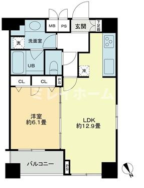 クロスレジデンス蒲田の間取り