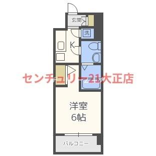 エスリード弁天町ベイコートの間取り