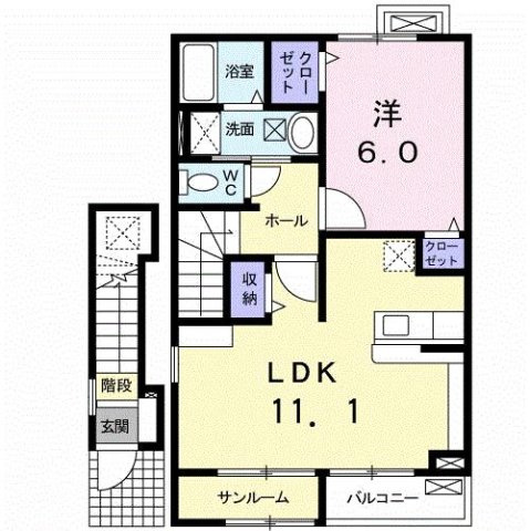 ドレッセ　Ⅰの間取り