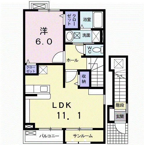 ドレッセ　Ⅰの間取り