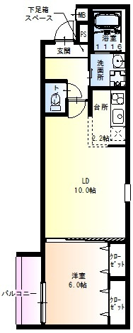 フジパレス長原公園の間取り