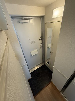 レオパレス富士見の玄関