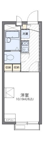レオパレスエクシブＢの間取り