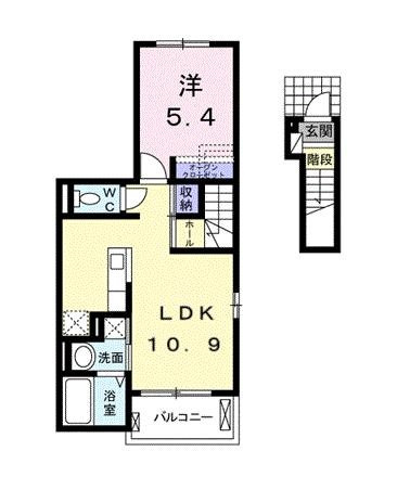 ヴィラ・マウントワン上東　Ｂの間取り