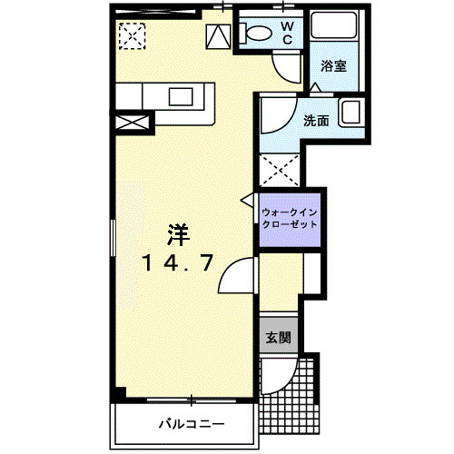 エピナール　ララＢの間取り