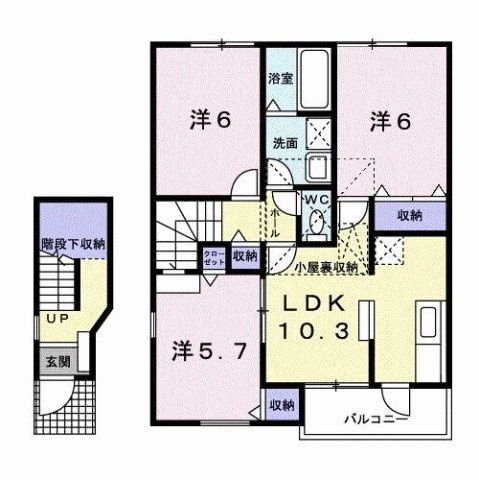 セゾン・グラシューⅠの間取り