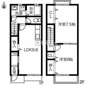 DUPLEX 串作の間取り
