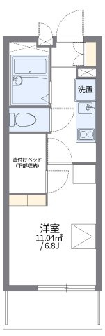レオパレス鹿沼台ＬＡ１の間取り