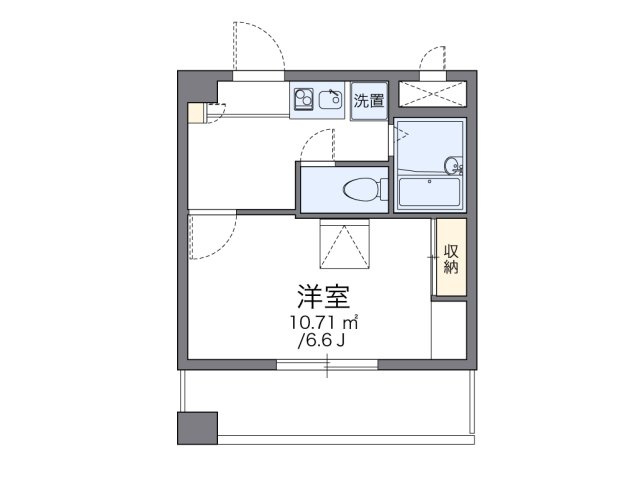 レオパレスアストラーレ茶屋町東の間取り