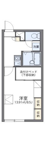 レオパレス新さっぽろⅢの間取り