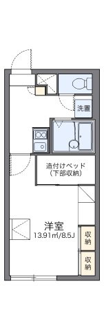 レオパレス新さっぽろⅠの間取り
