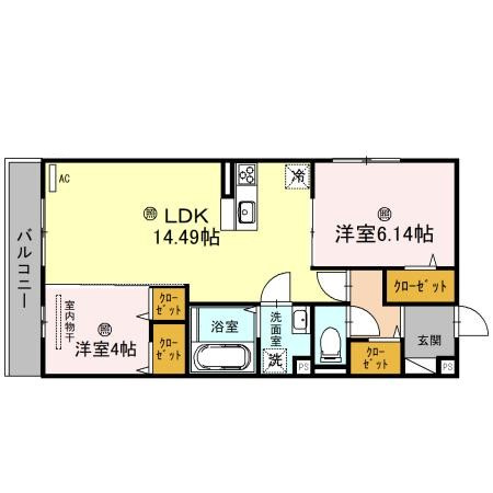 クレール林崎の間取り