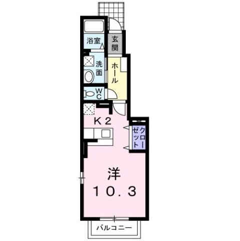 サンリット　ファミーユ　Ⅱの間取り