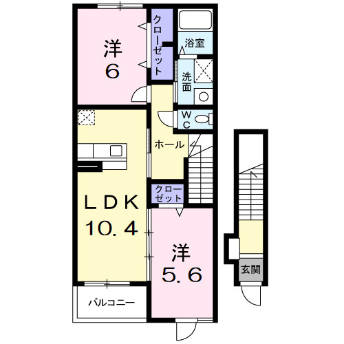 ベルク　フルス　Ｂの間取り